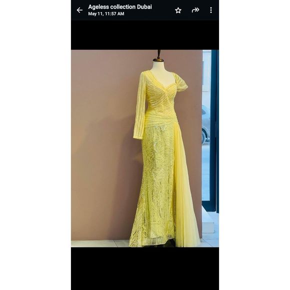 Yellow  Size 18 Mermaid dress - Picture 1 of 2